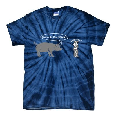 Bacon, I Am Your Father! No! Funny Pig Bacon Lover Tie-Dye T-Shirt