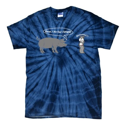 Bacon, I Am Your Father! No! Funny Pig Bacon Lover Tie-Dye T-Shirt