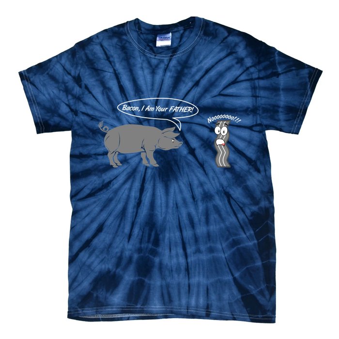 Bacon, I Am Your Father! No! Funny Pig Bacon Lover Tie-Dye T-Shirt
