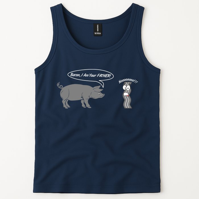 Bacon, I Am Your Father! No! Funny Pig Bacon Lover Tank Top