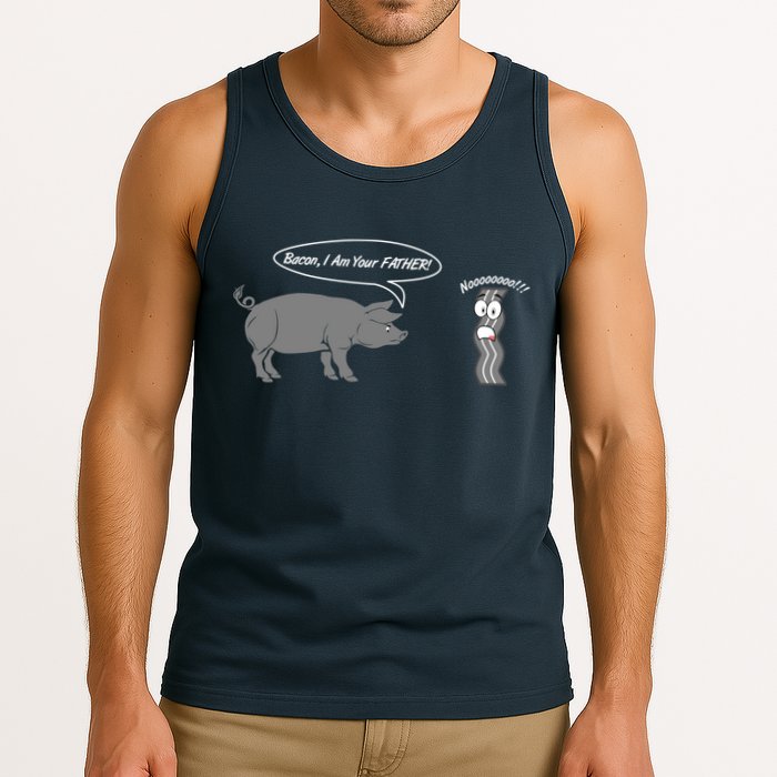 Bacon, I Am Your Father! No! Funny Pig Bacon Lover Tank Top