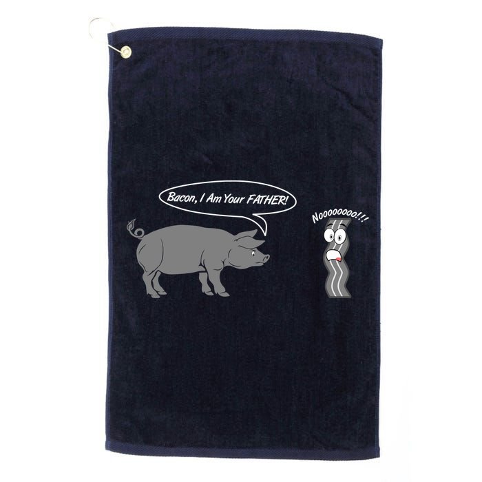 Bacon, I Am Your Father! No! Funny Pig Bacon Lover Golf Towel