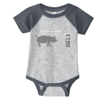 Bacon, I Am Your Father! No! Funny Pig Bacon Lover Infant Baby Jersey Bodysuit