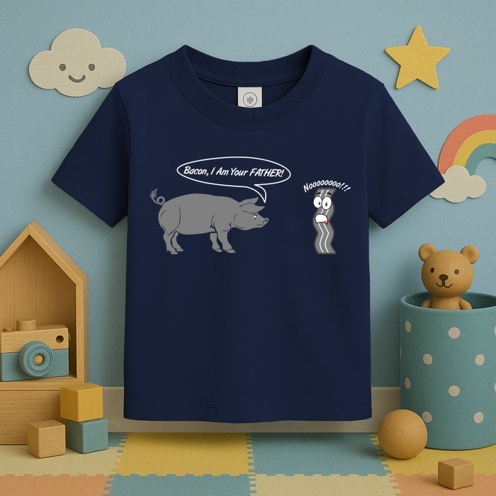 Bacon, I Am Your Father! No! Funny Pig Bacon Lover Toddler T-Shirt