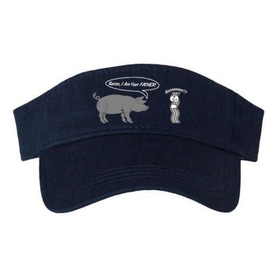 Bacon, I Am Your Father! No! Funny Pig Bacon Lover Valucap Bio-Washed Visor