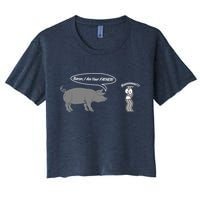 Bacon, I Am Your Father! No! Funny Pig Bacon Lover Crop Top