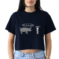 Bacon, I Am Your Father! No! Funny Pig Bacon Lover Crop Top