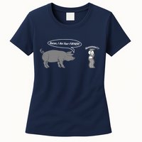 Bacon, I Am Your Father! No! Funny Pig Bacon Lover Womens T-Shirt