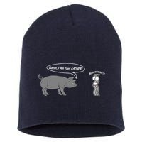 Bacon, I Am Your Father! No! Funny Pig Bacon Lover Short Acrylic Beanie