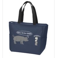 Bacon, I Am Your Father! No! Funny Pig Bacon Lover Zip Tote Bag