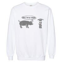 Bacon, I Am Your Father! No! Funny Pig Bacon Lover Garment-Dyed Sweatshirt