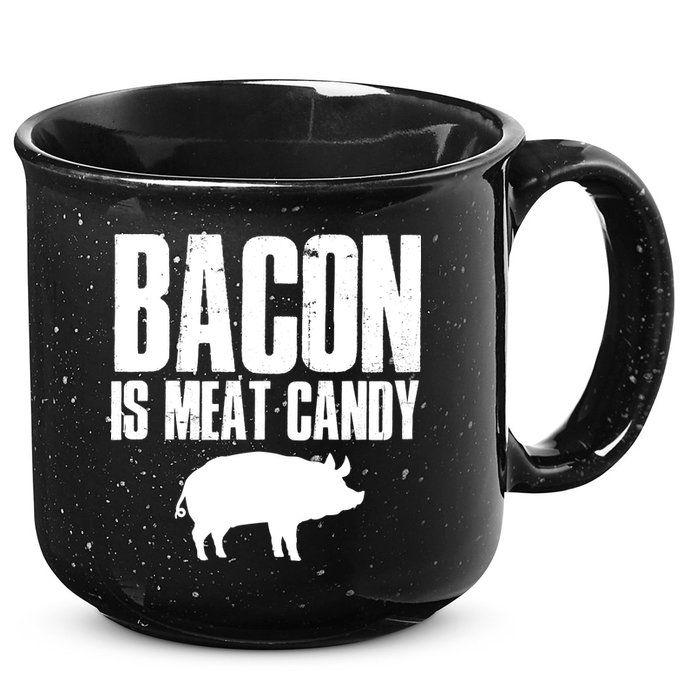 Bacon Is Meat Candy 15oz Campfire Ceramic Mug