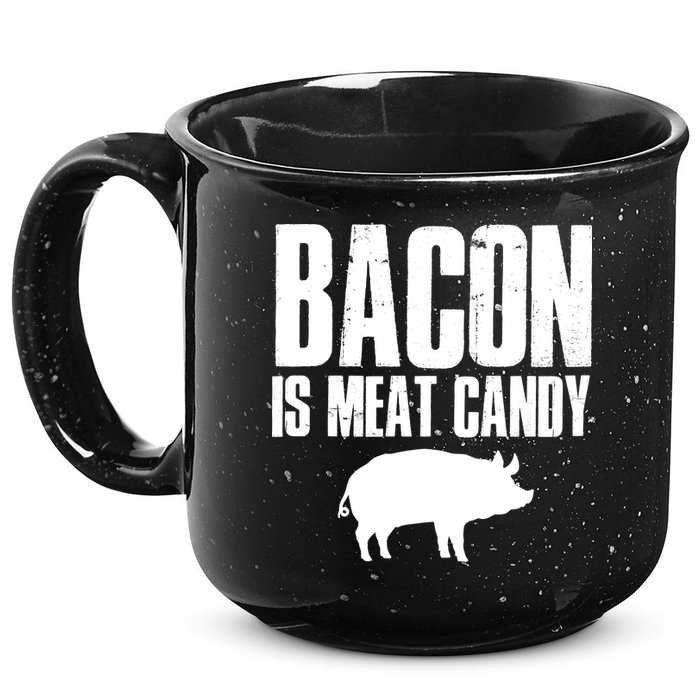 Bacon Is Meat Candy 15oz Campfire Ceramic Mug
