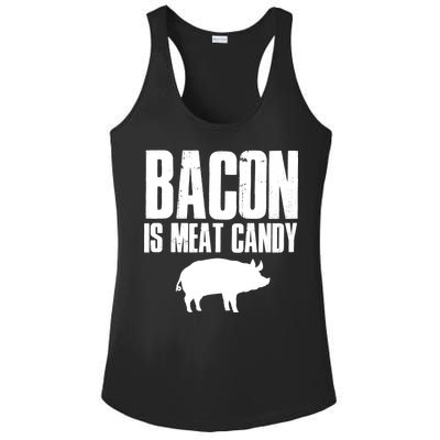 Bacon Is Meat Candy Ladies PosiCharge Competitor Racerback Tank