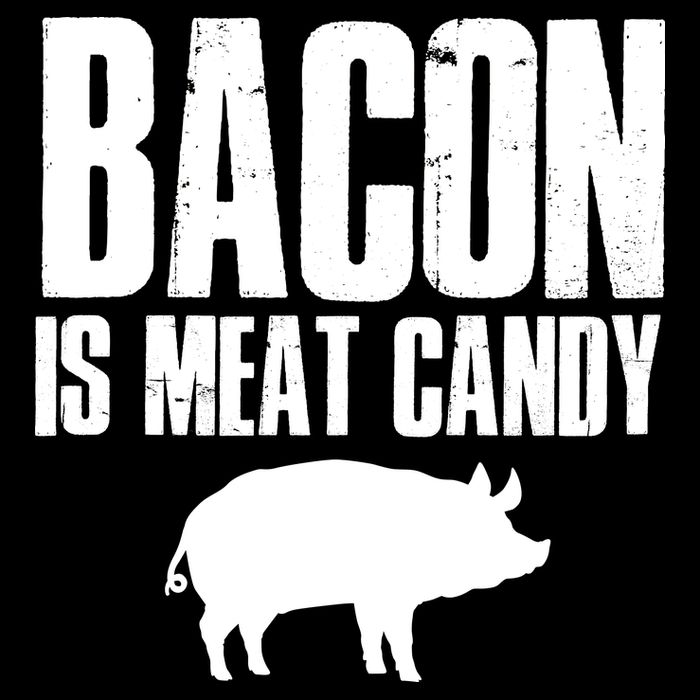 Bacon Is Meat Candy Women's Crop Top Tee