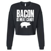 Bacon Is Meat Candy Cropped Pullover Crew