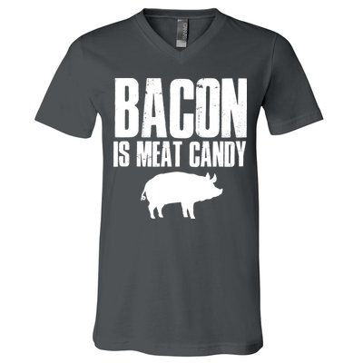 Bacon Is Meat Candy V-Neck T-Shirt