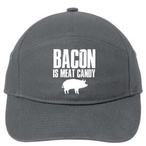 Bacon Is Meat Candy 7-Panel Snapback Hat