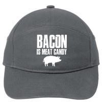 Bacon Is Meat Candy 7-Panel Snapback Hat