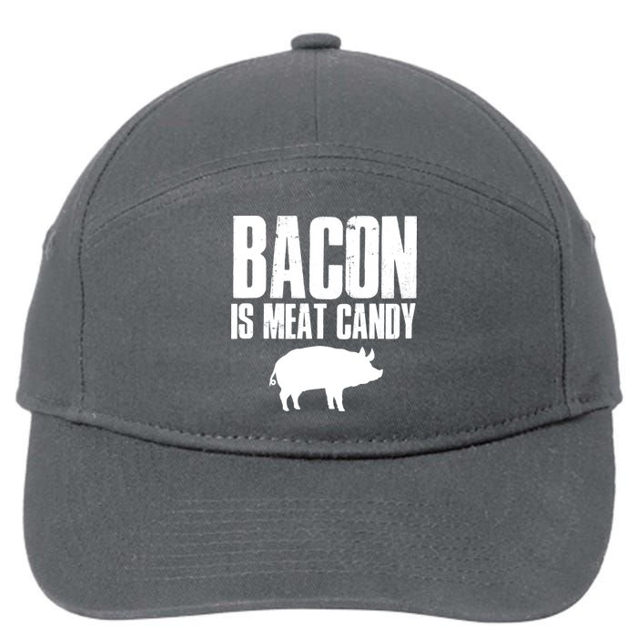 Bacon Is Meat Candy 7-Panel Snapback Hat