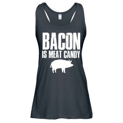 Bacon Is Meat Candy Ladies Essential Flowy Tank