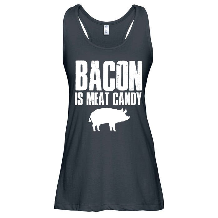 Bacon Is Meat Candy Ladies Essential Flowy Tank