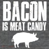 Bacon Is Meat Candy Short Acrylic Beanie
