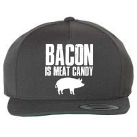 Bacon Is Meat Candy Wool Snapback Cap