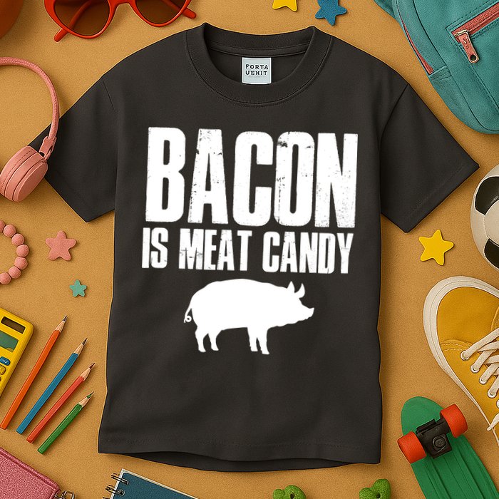 Bacon Is Meat Candy Kids T-Shirt