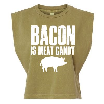 Bacon Is Meat Candy Garment-Dyed Women's Muscle Tee