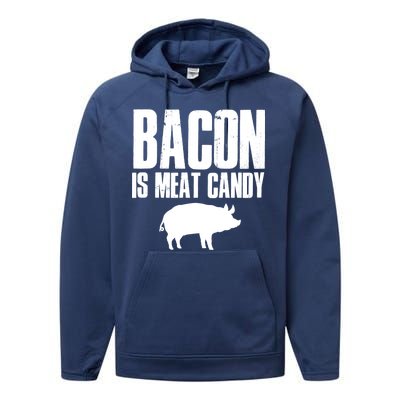 Bacon Is Meat Candy Performance Fleece Hoodie