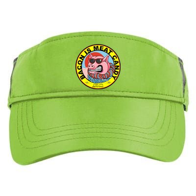 Bacon Is Meat Candy Pig Funny Adult Drive Performance Visor