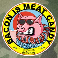 Bacon Is Meat Candy Pig Funny Legacy Tie Dye Trucker Hat