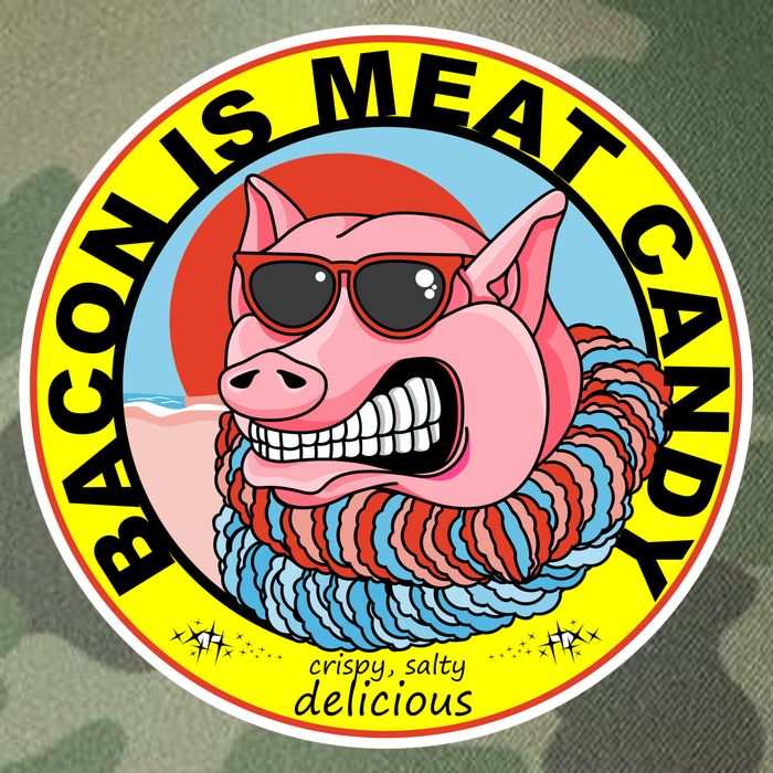 Bacon Is Meat Candy Pig Funny Legacy Tie Dye Trucker Hat