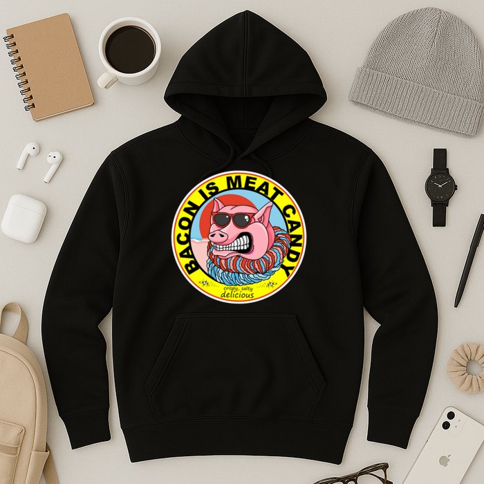 Bacon Is Meat Candy Pig Funny Hoodie