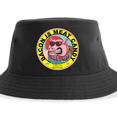 Bacon Is Meat Candy Pig Funny Sustainable Bucket Hat