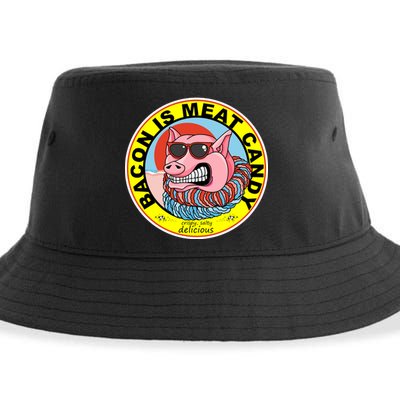 Bacon Is Meat Candy Pig Funny Sustainable Bucket Hat