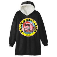 Bacon Is Meat Candy Pig Funny Hooded Wearable Blanket