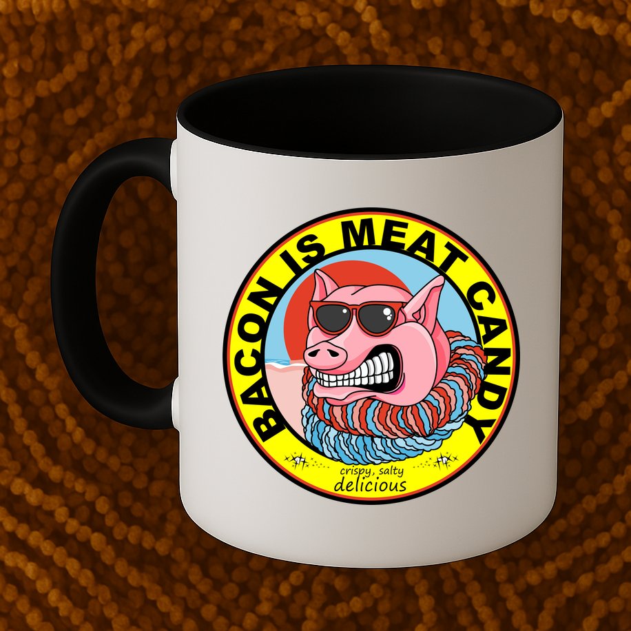 Bacon Is Meat Candy Pig Funny Mug