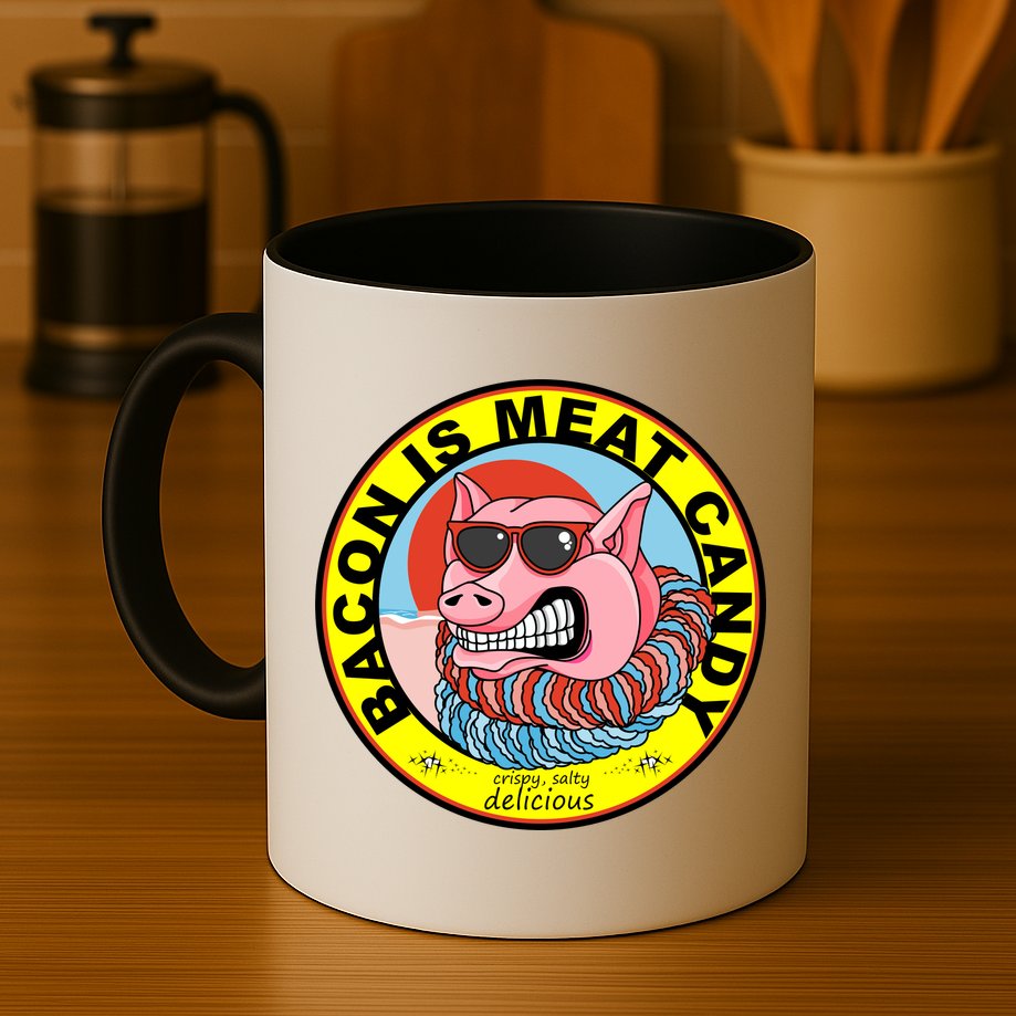 Bacon Is Meat Candy Pig Funny Mug