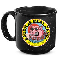 Bacon Is Meat Candy Pig Funny 15oz Campfire Ceramic Mug