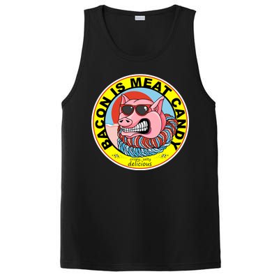 Bacon Is Meat Candy Pig Funny PosiCharge Competitor Tank