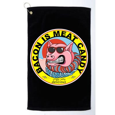 Bacon Is Meat Candy Pig Funny Golf Towel