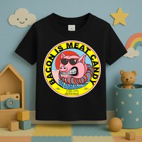 Bacon Is Meat Candy Pig Funny Toddler T-Shirt