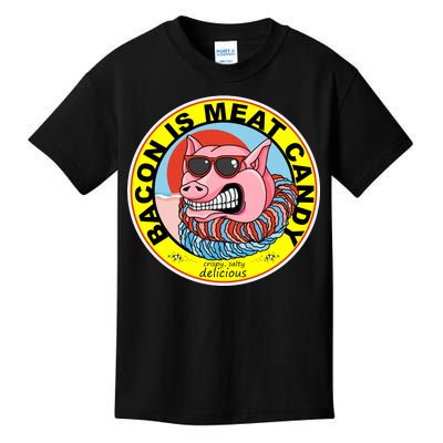 Bacon Is Meat Candy Pig Funny Kids T-Shirt