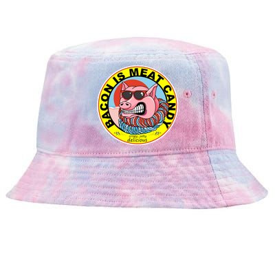 Bacon Is Meat Candy Pig Funny Tie-Dyed Bucket Hat