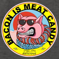 Bacon Is Meat Candy Pig Funny Vector Backpack
