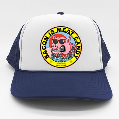 Bacon Is Meat Candy Pig Funny Trucker Hat