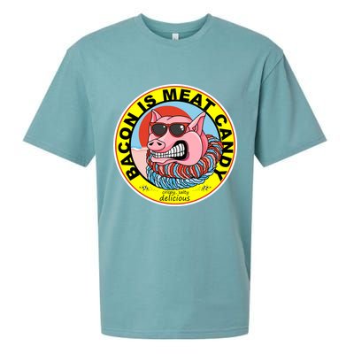 Bacon Is Meat Candy Pig Funny Sueded Cloud Jersey T-Shirt