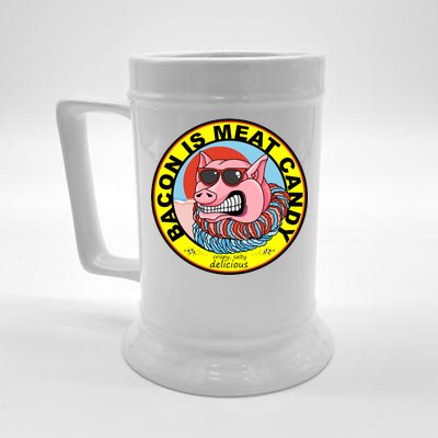 Bacon Is Meat Candy Pig Funny Beer Stein